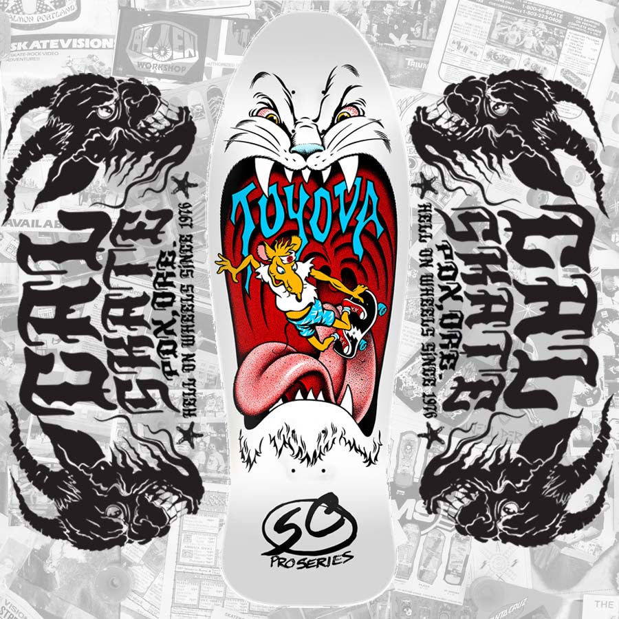 未使用 SANTA CRUZ TOYODA オールドスクール デッキ 10.35 Santa Cruz Skateboards 