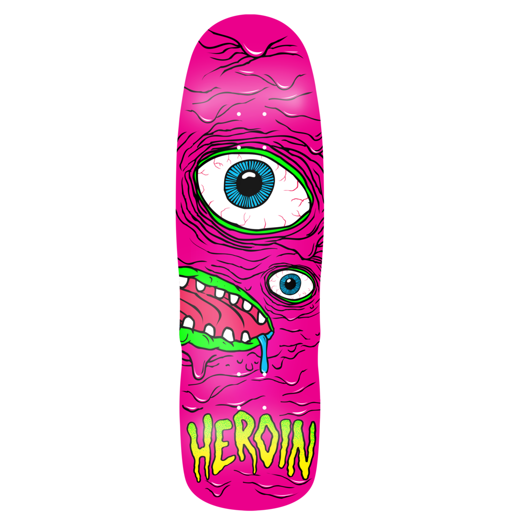Heroin Skateboards "Pink Mutant" 9.5" Deck