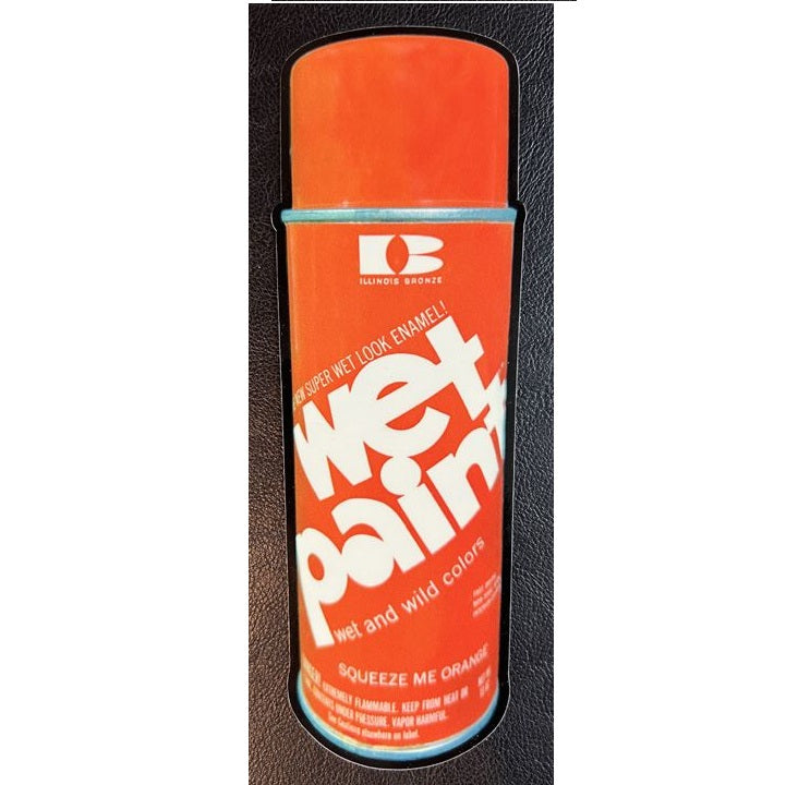 Meericle MFG "Wet Paint- Squeeze Me Orange NYC Vintage Classic" Sticker