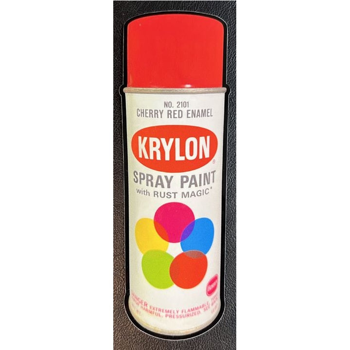 Meericle MFG "Cherry Red Classic 1968 Krylon" Sticker