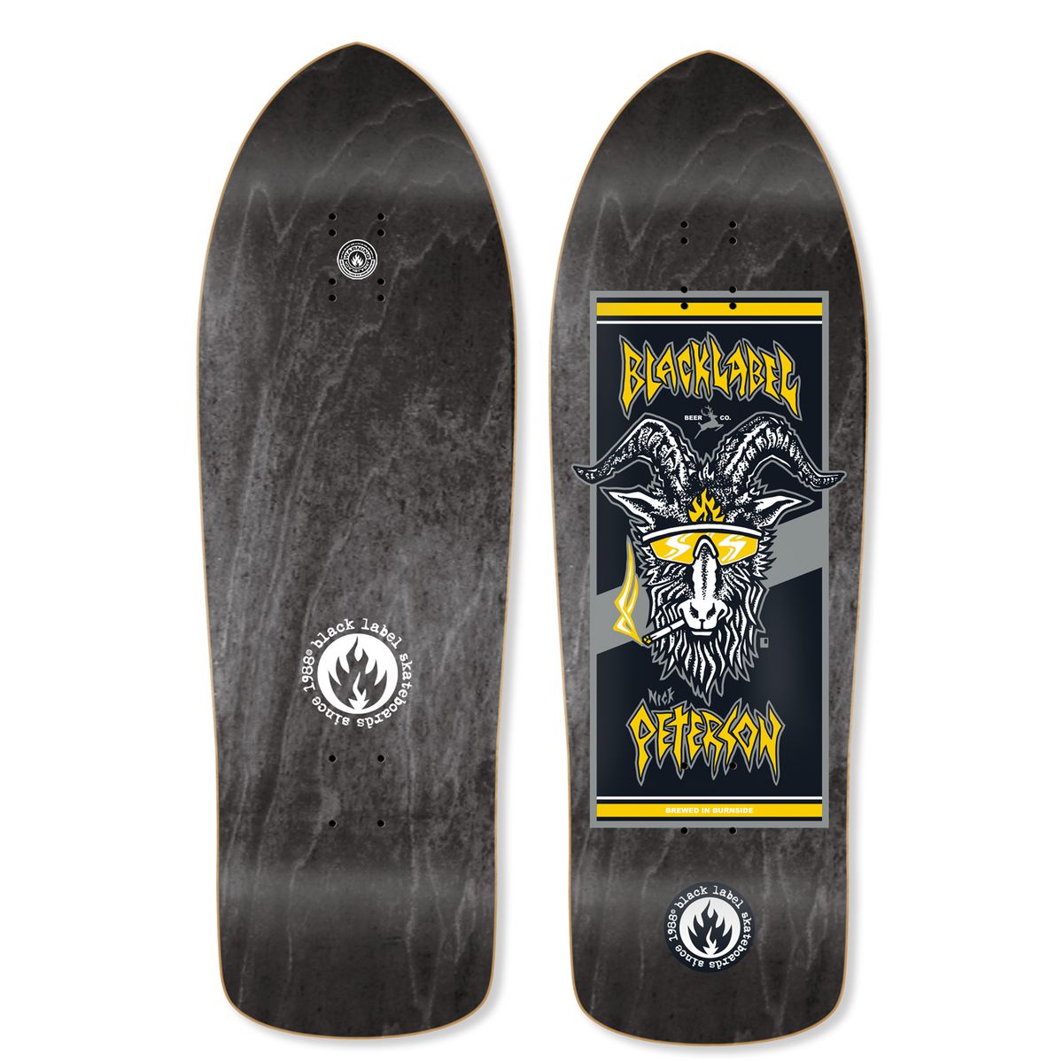 earl skateboard M ブラック Black Label Skateboards 