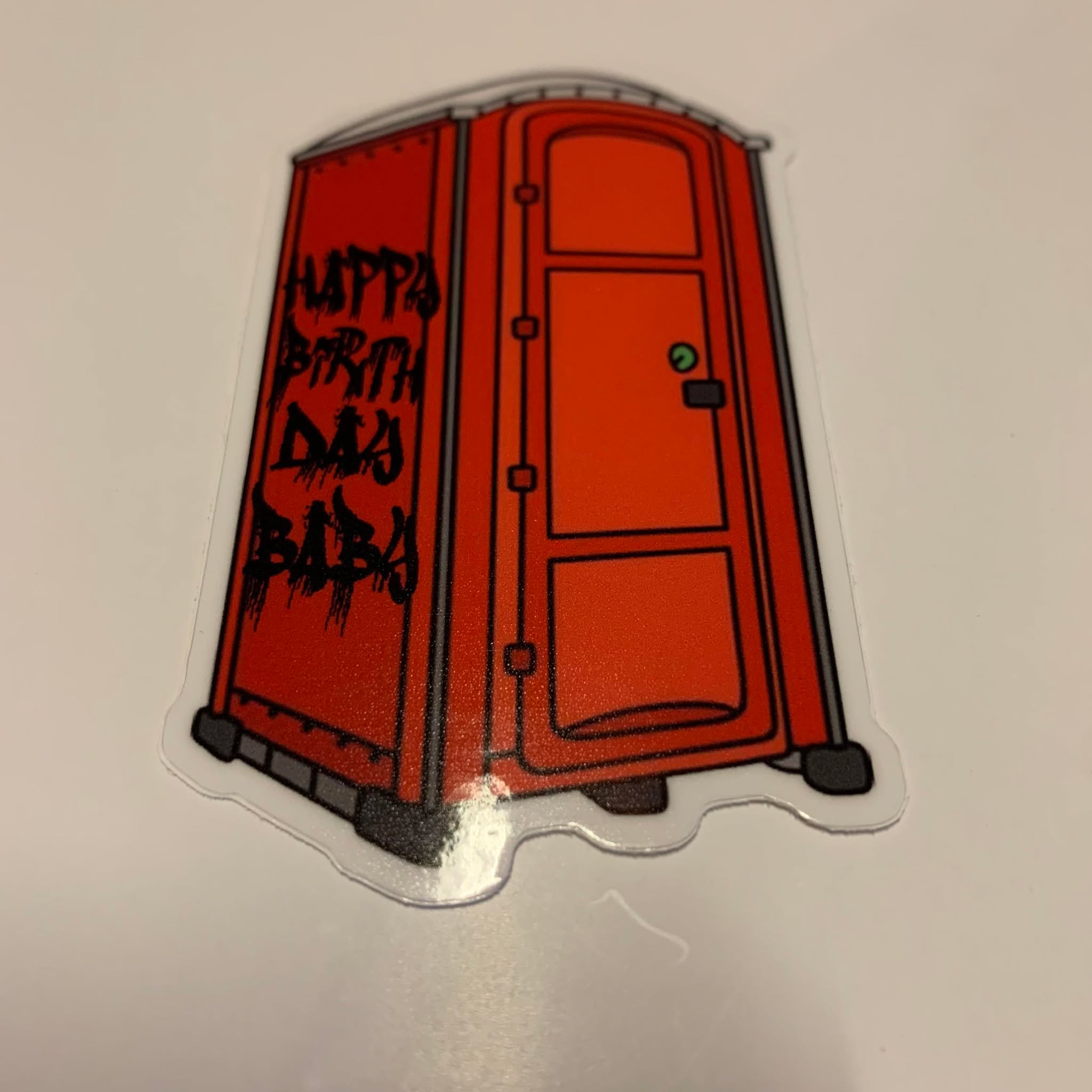 Merde Skateboards "Happy Birthday Baby" Sticker