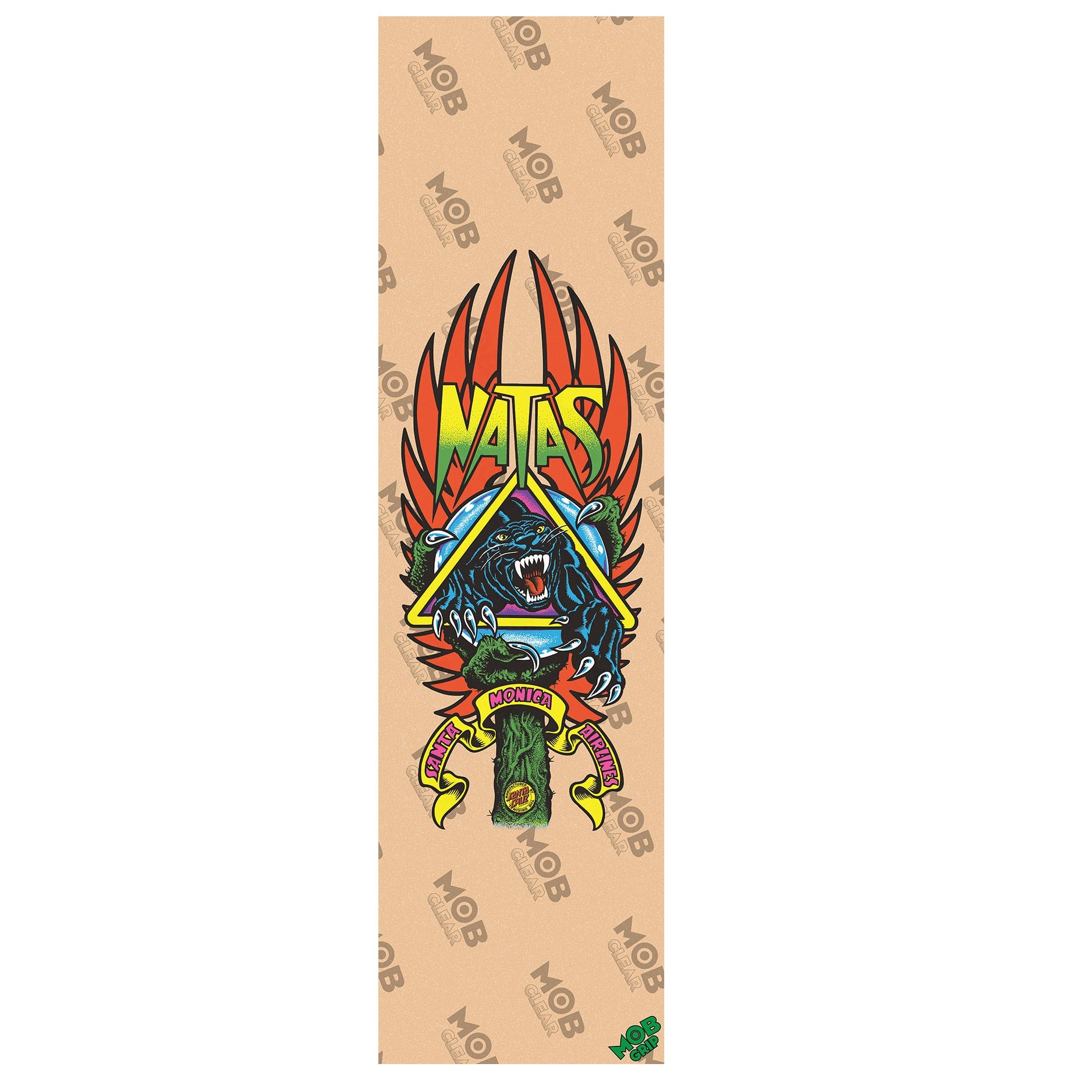 Mob Griptape "Santa Cruz- Natas Panther" Clear 9" Grip