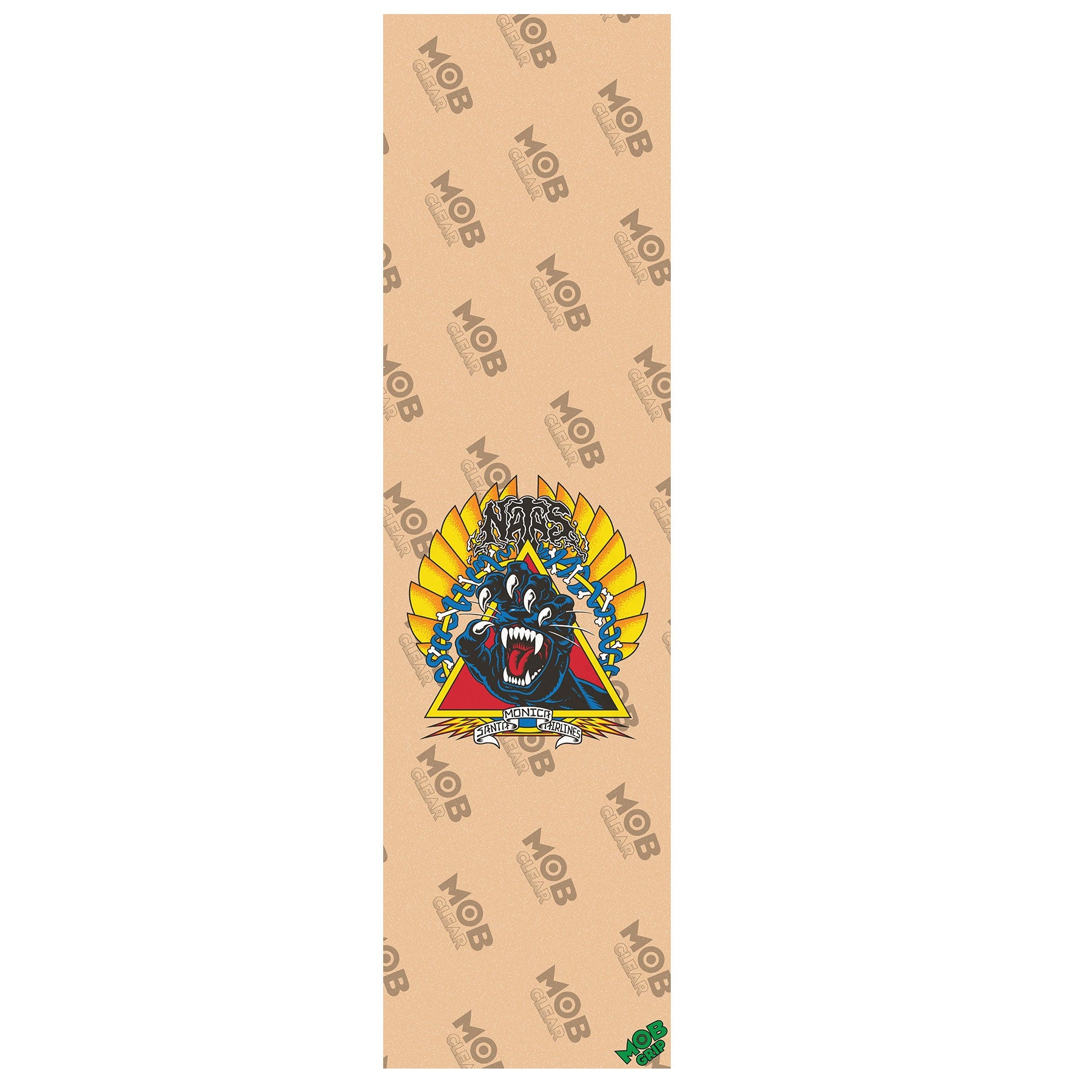 Mob Griptape "Santa Cruz- Natas Screaming Hand" Clear 9" Grip