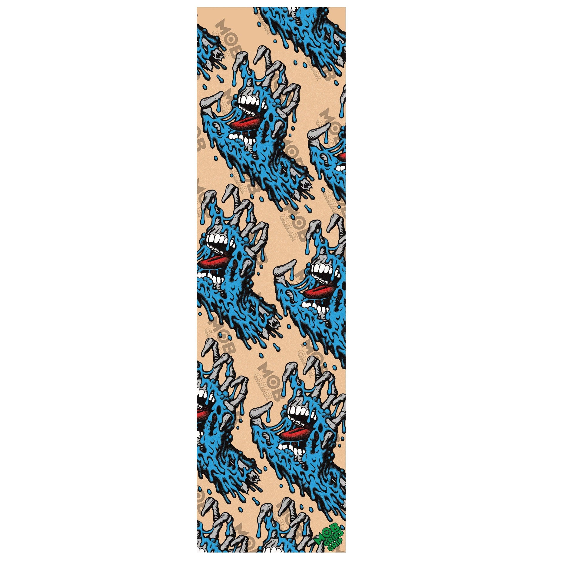 Santa Cruz Griptape "Melting Hand" Clear 9" Grip