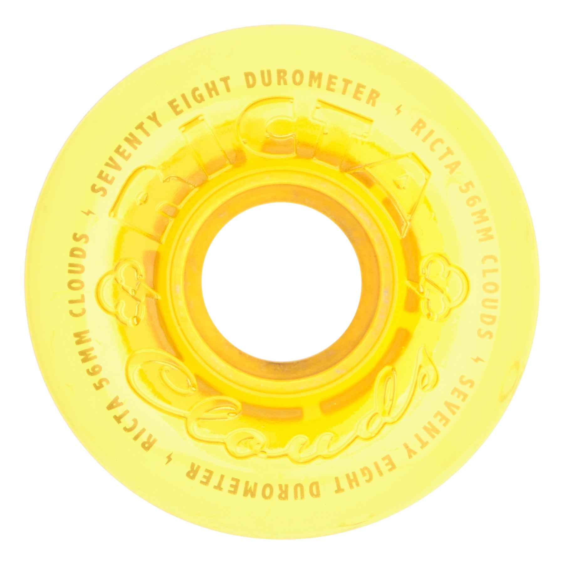 Ricta Wheels "Hi-Vis Yellow- Clouds" 56MM/78A Wheels