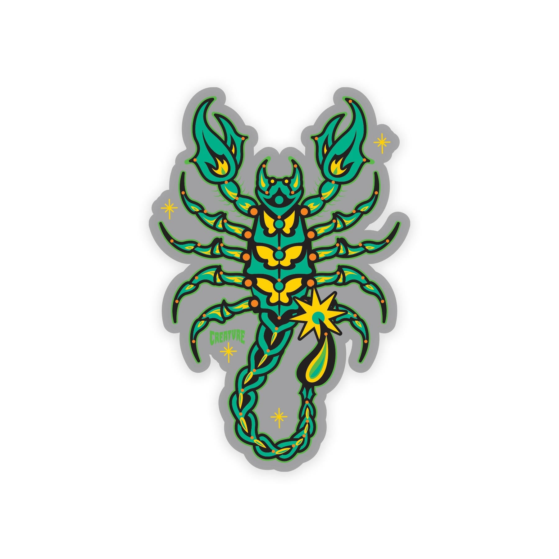 Creature "Deadly Sands" Clear Mylar Sticker 3.5 in x 5 in Sticker