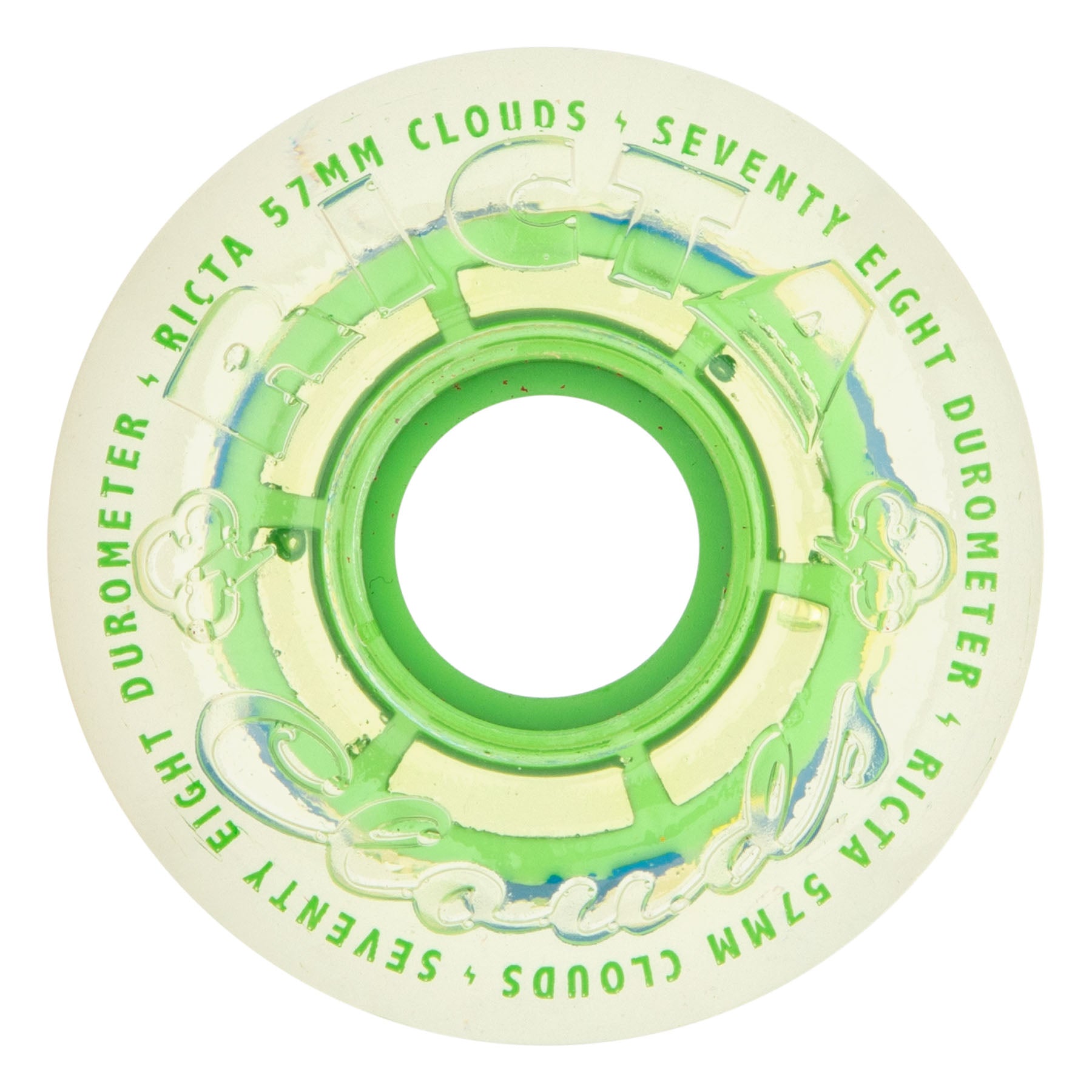 Ricta Wheels "Clear Splatter Camo Green- Clouds" 57MM/78A Wheels