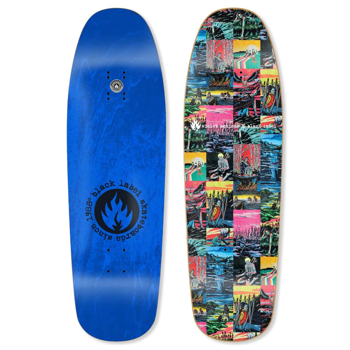 Black Label Skateboards "Violet Actions- Max Shape" 9.63" Deck
