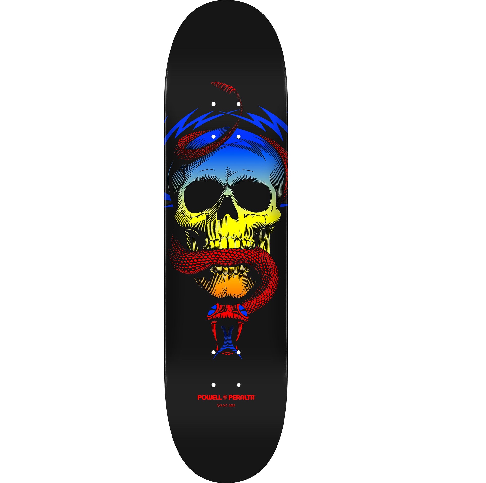Powell Peralta Skateboards "McGill- Skull & Snake" Shape 247 8.0" Yellow Fade Deck