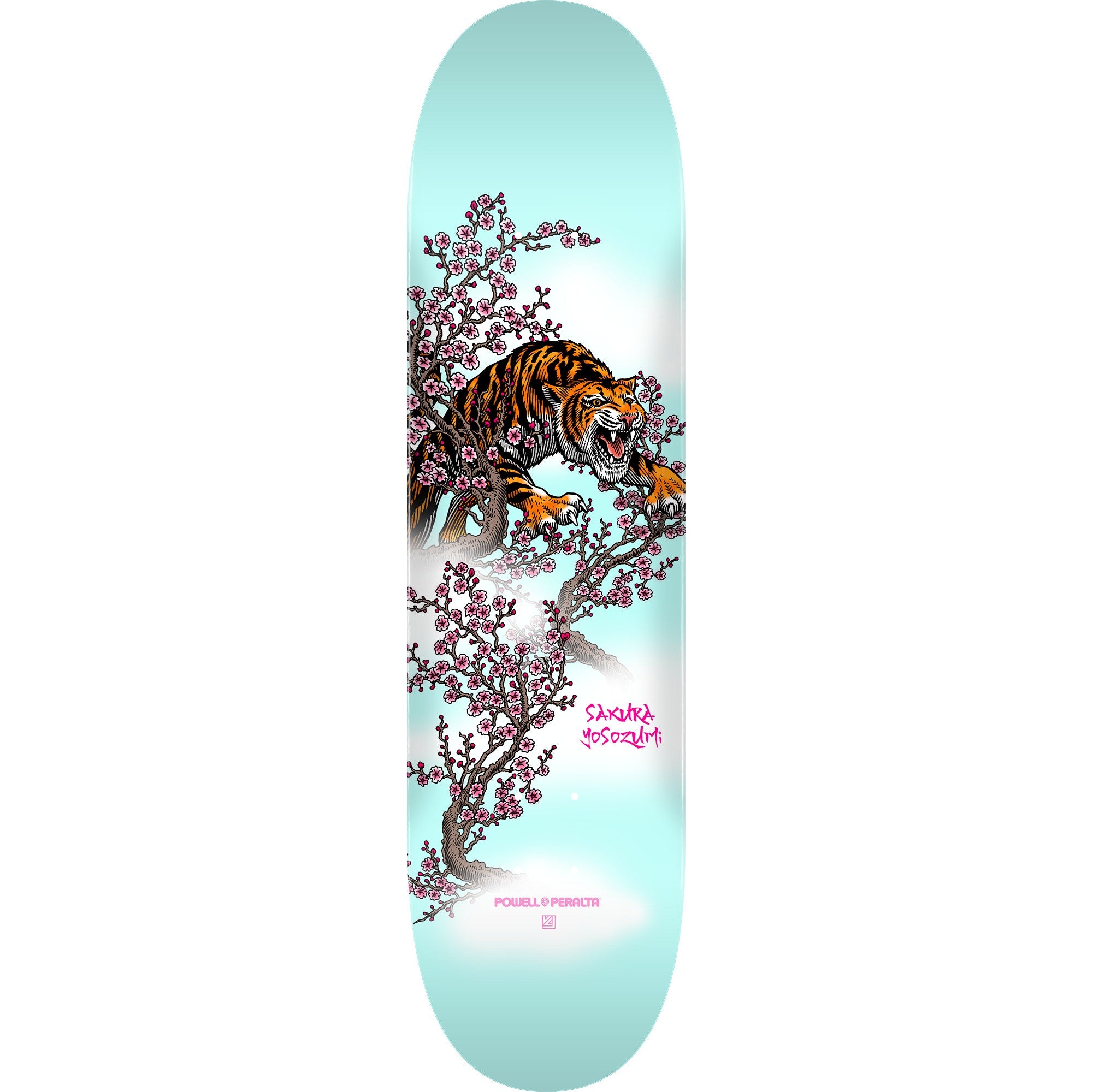 Powell Peralta "Sakura Yosozumi- Tiger Light Blue" 8" Deck