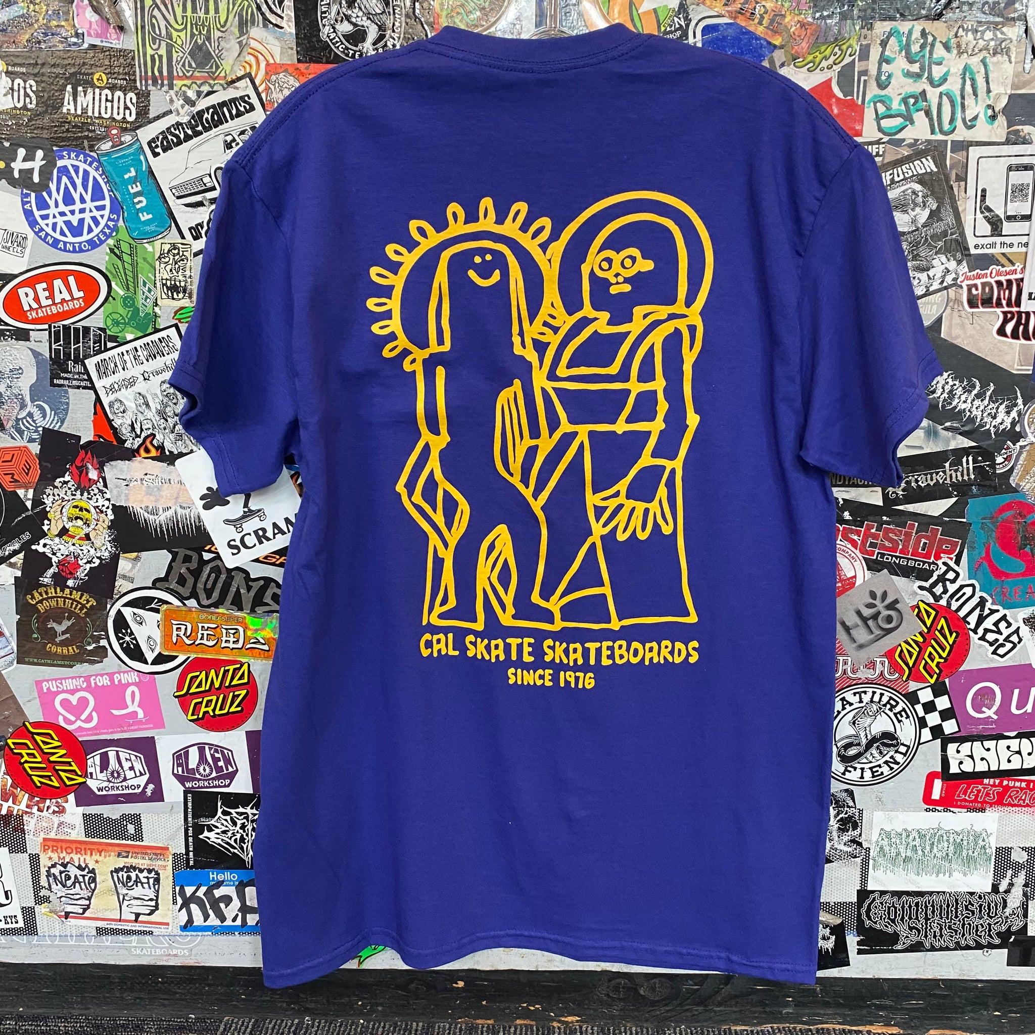 Cal Skate "No Higher Praise- Mark Gonzales" Cobalt Blue T-Shirt