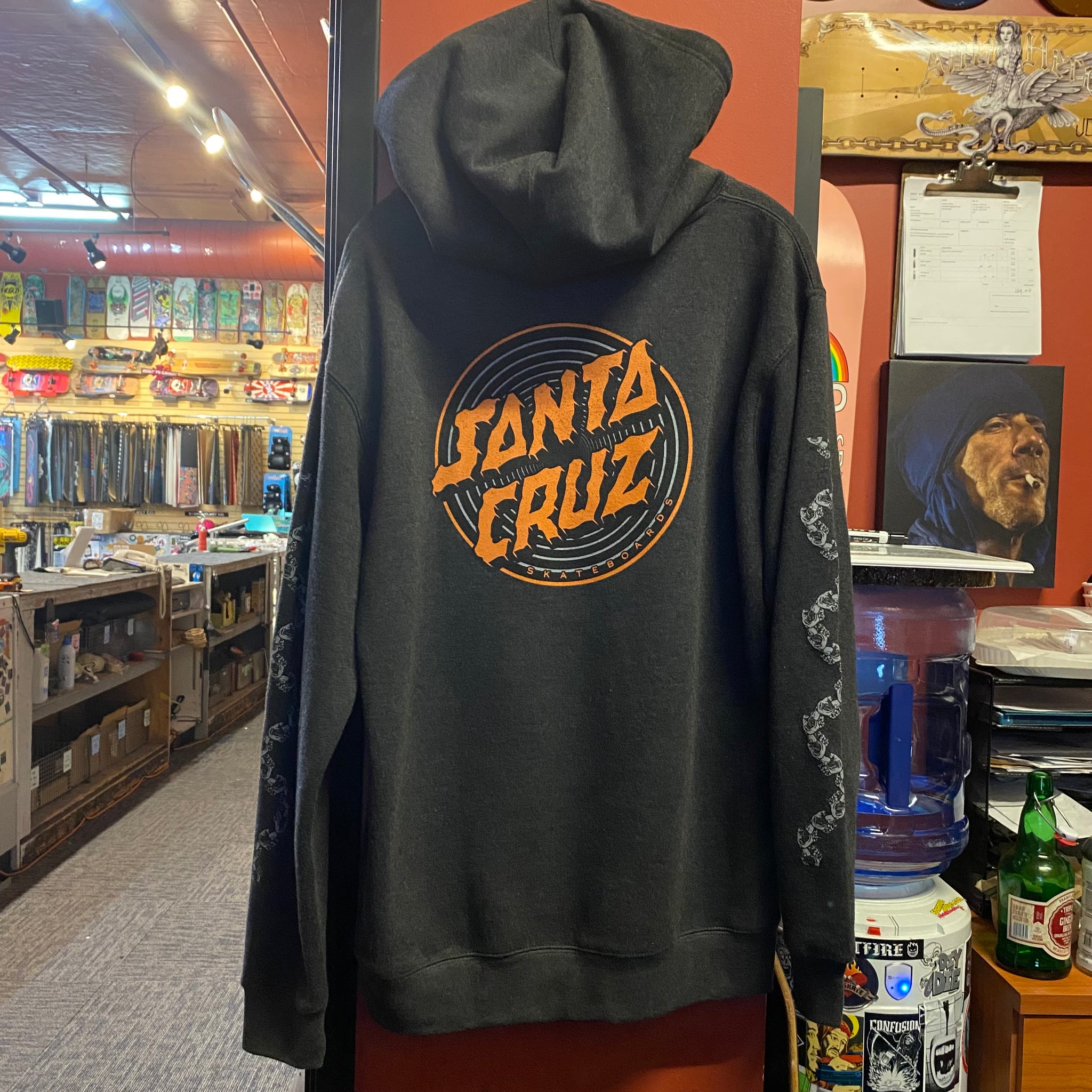 Santa Cruz "Sprial Dot" Grey Hoody