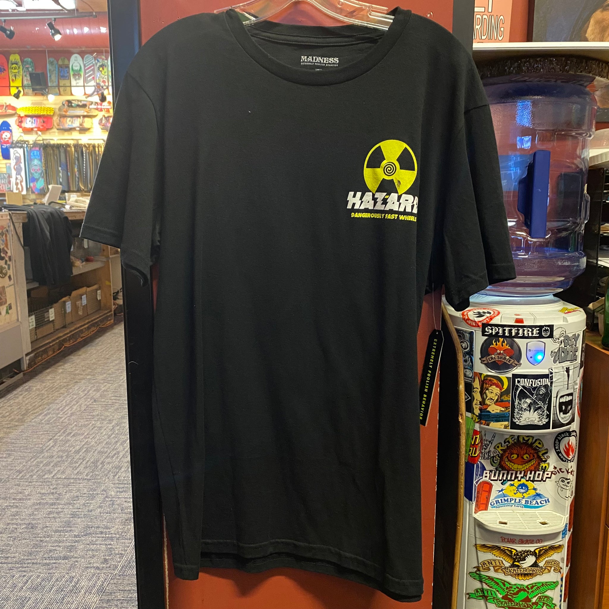 Hazard Wheels Black T-Shirt Large