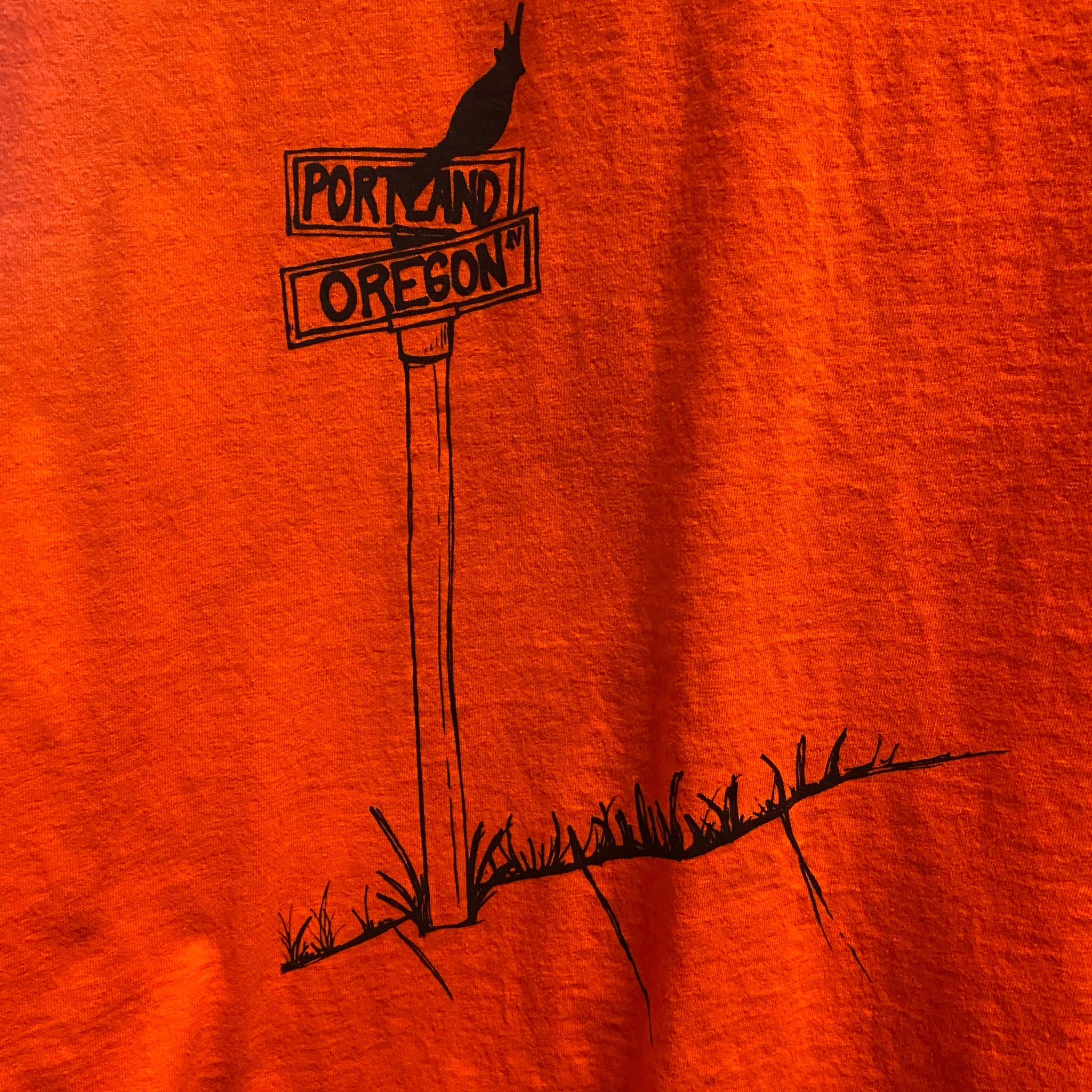 Turnco "Street Sign" Orange T-Shirt Small