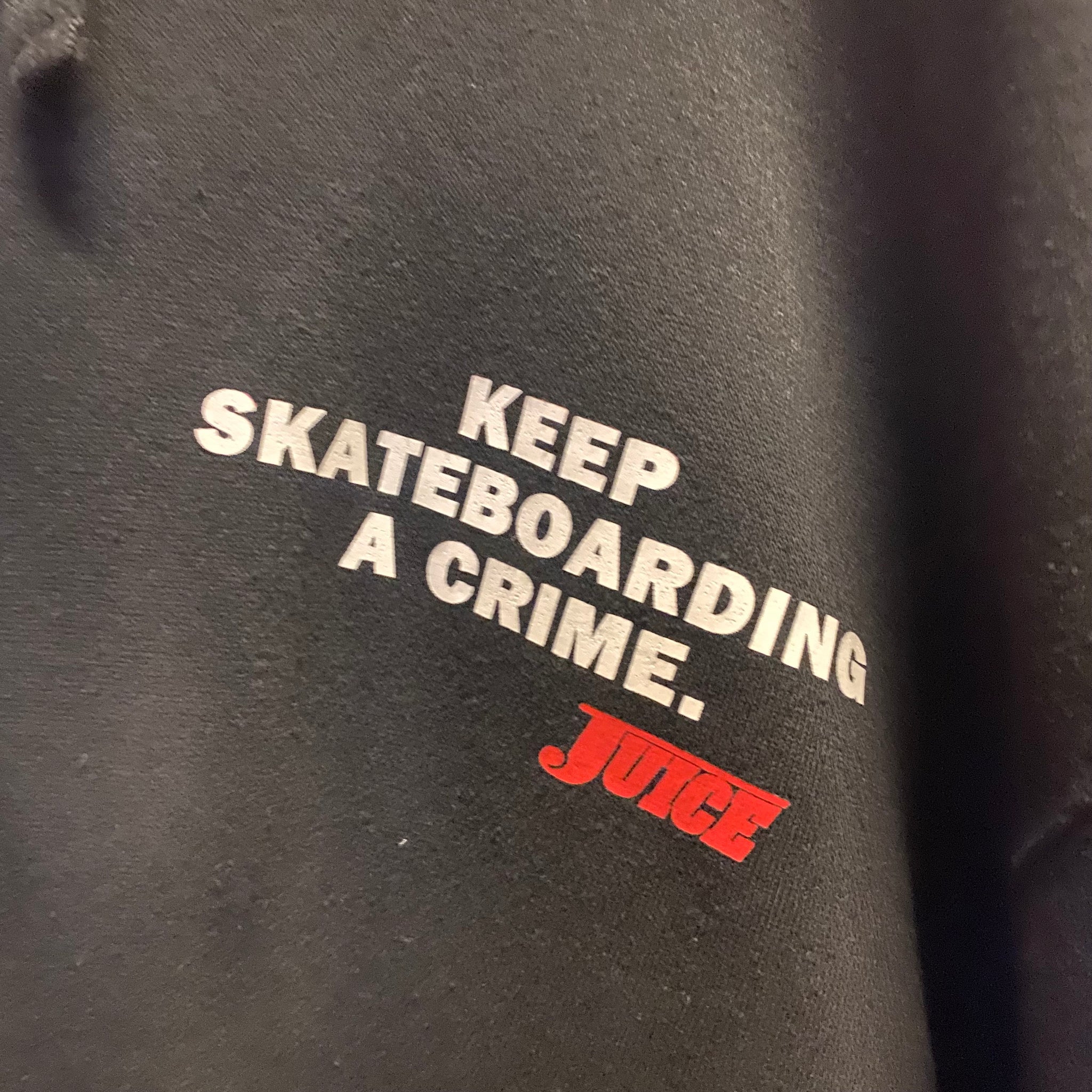 Confusion Magazine "Keep Skateboarding a Crime" Zip Hoodie XL