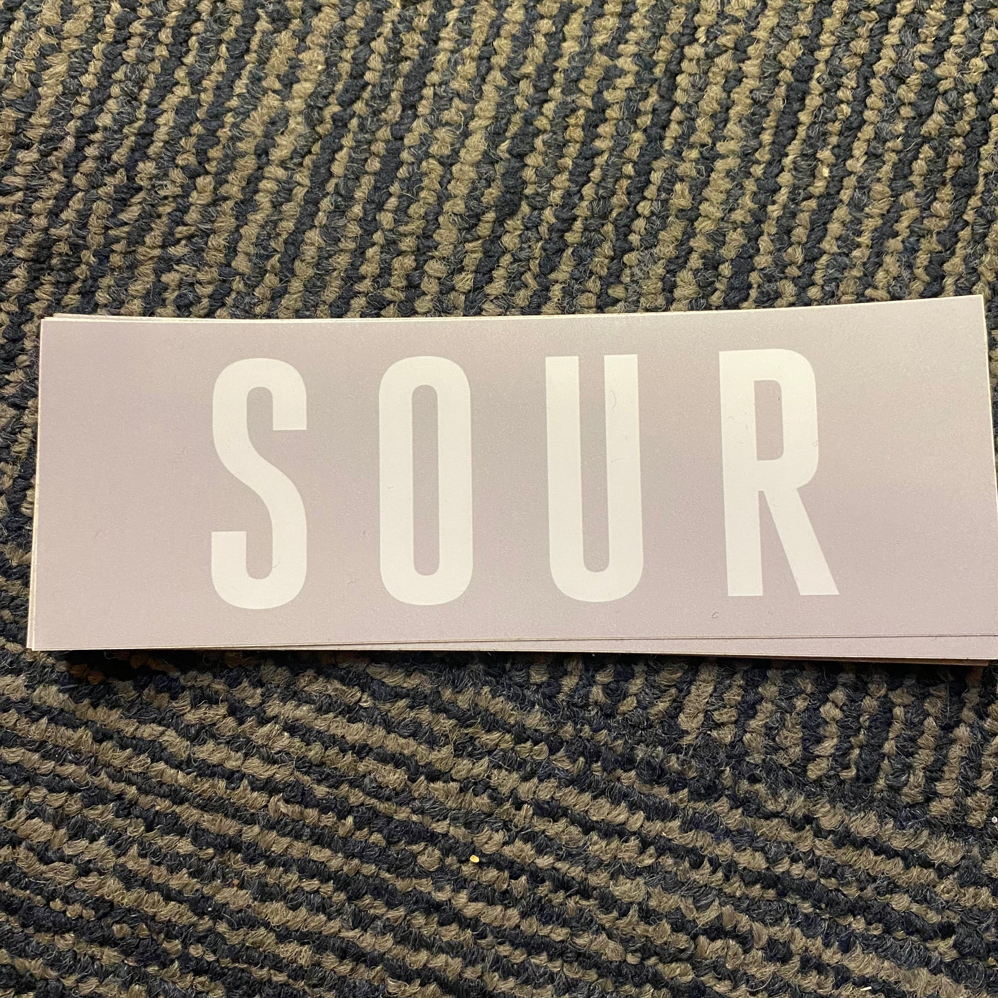 Sour Solution "Sour Logo" Grey Sticker
