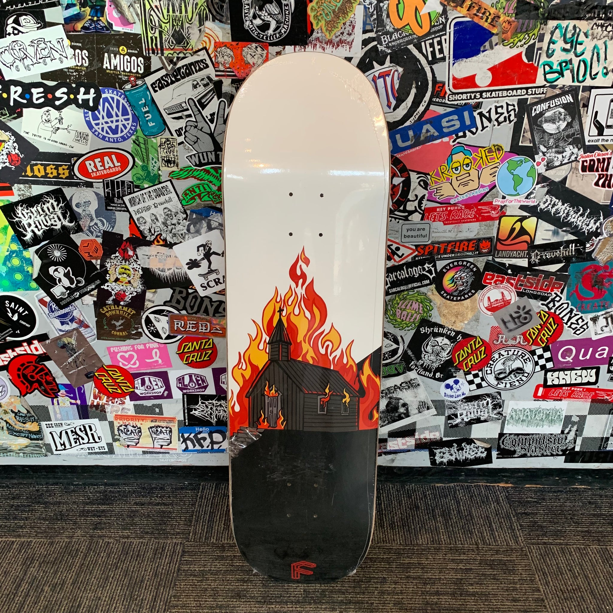 Forgotten Skateboards "Burning Churches" 9.0" Deck