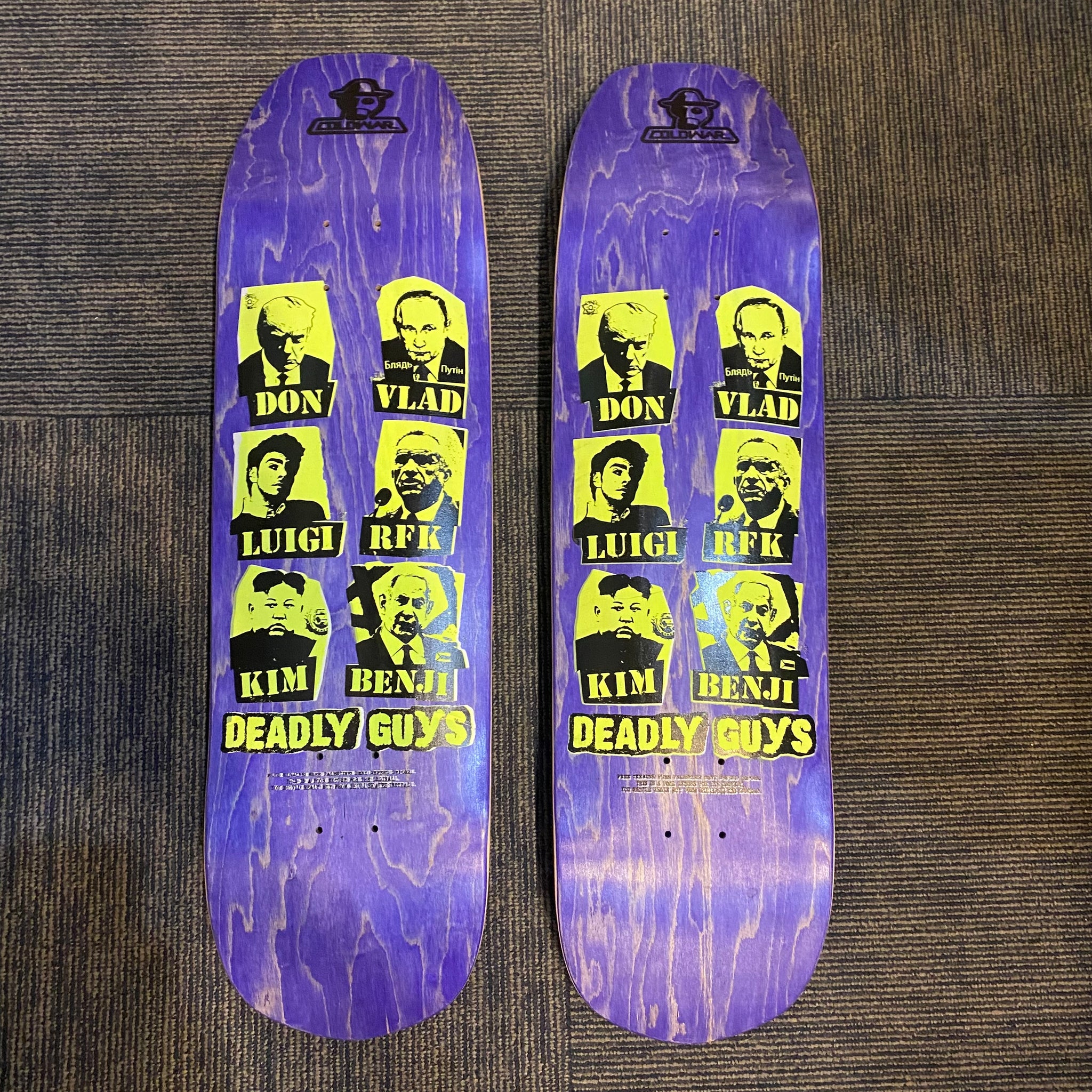 Cold War Skateboards "Deadly Guys" Assorted Shape Decks