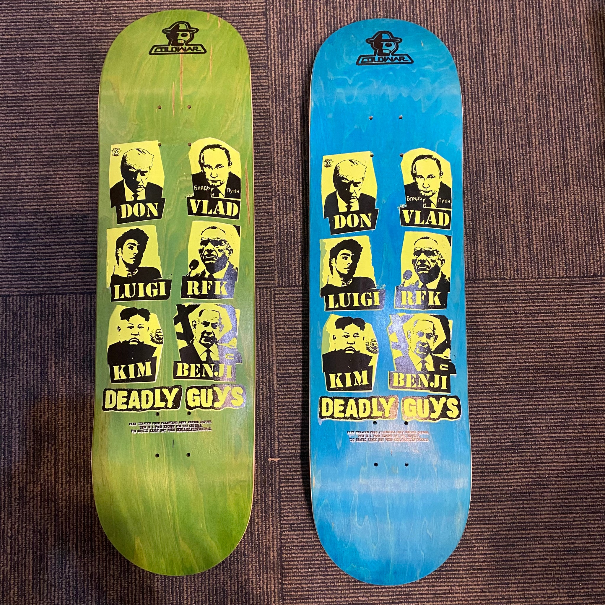 Cold War Skateboards "Deadly Guys" Assorted Shape Decks