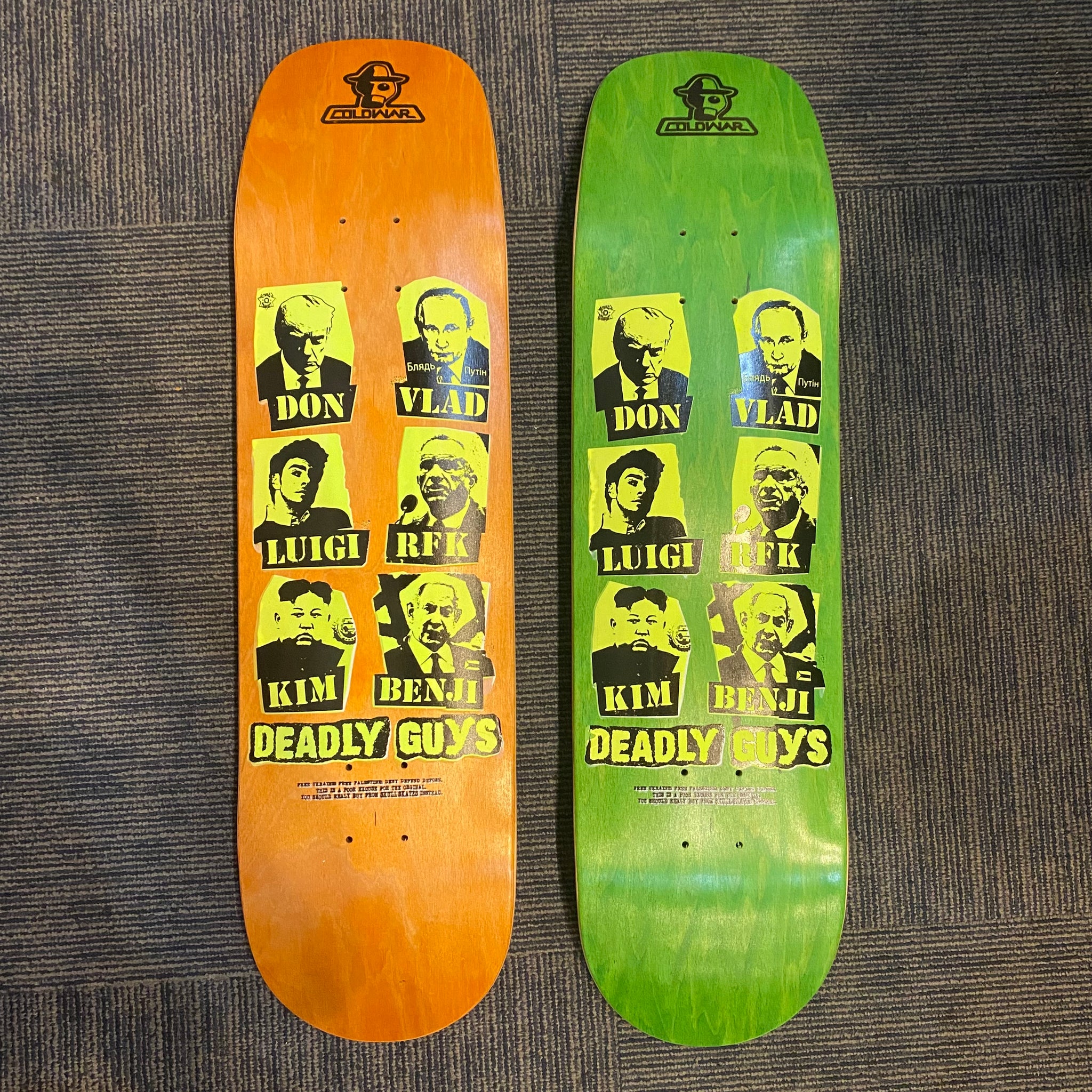 Cold War Skateboards "Deadly Guys" Assorted Shape Decks