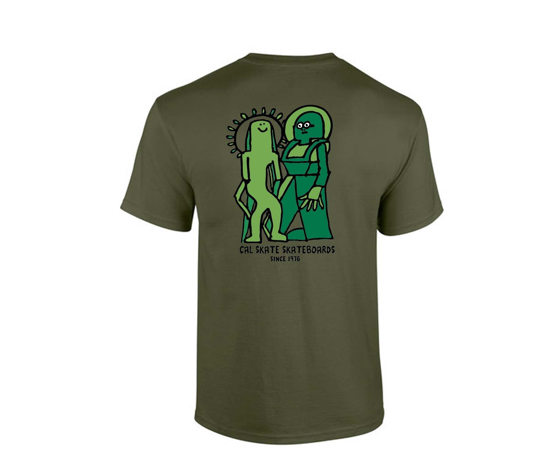 Cal Skate "No Higher Praise- Mark Gonzales" Green T-shirt