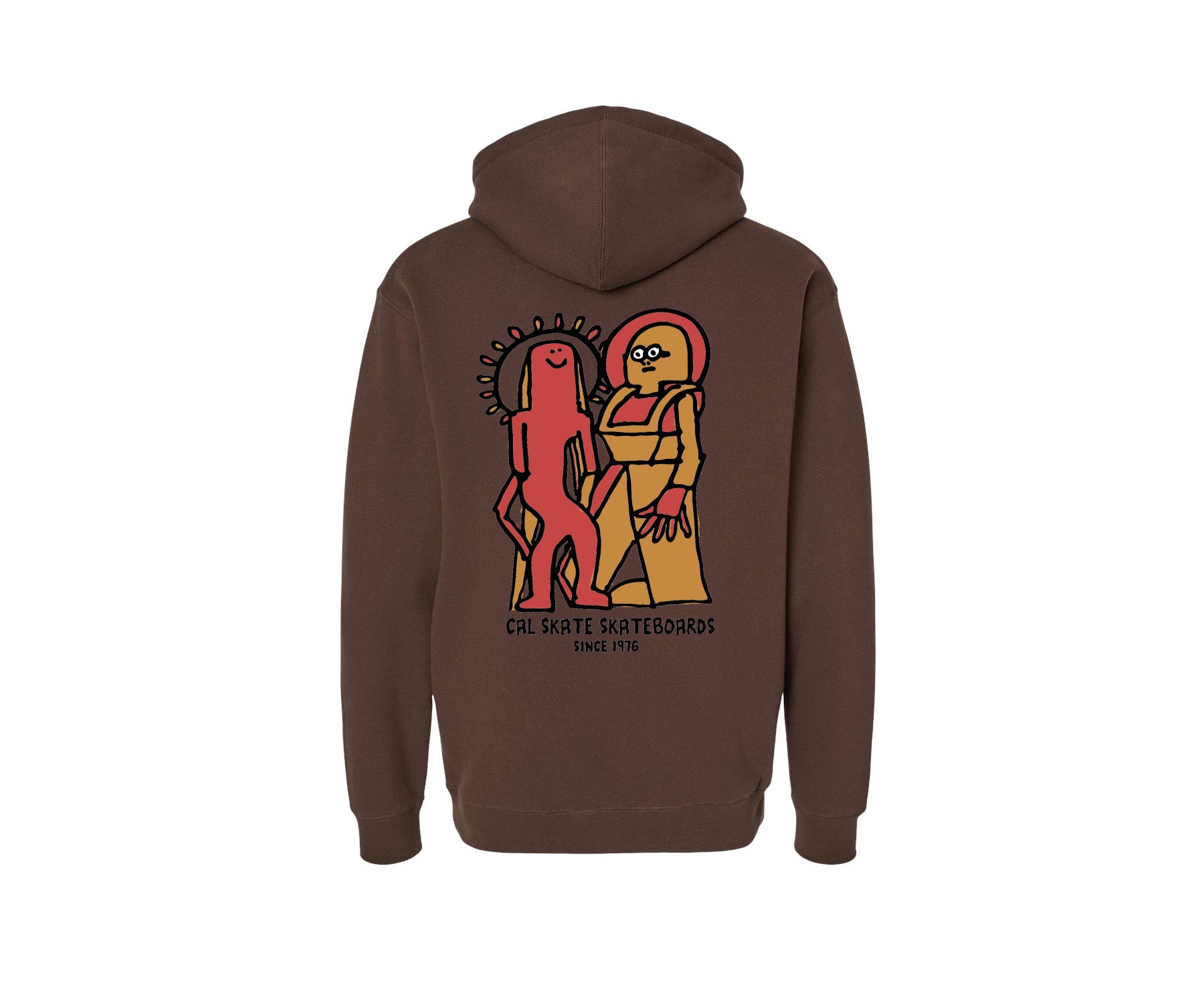 Cal Skate "No Higher Praise-Mark Gonzales" Brown/Red and Yellow Pullover Hoody