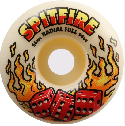 Spitfire Wheels "Hot Hand- Radial Full" 60MM/99A Wheels