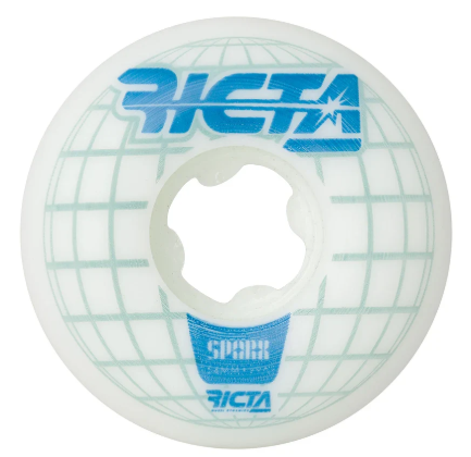 Sale: Ricta Wheels "Mainframe Sparx" White 54MM/99A Wheels