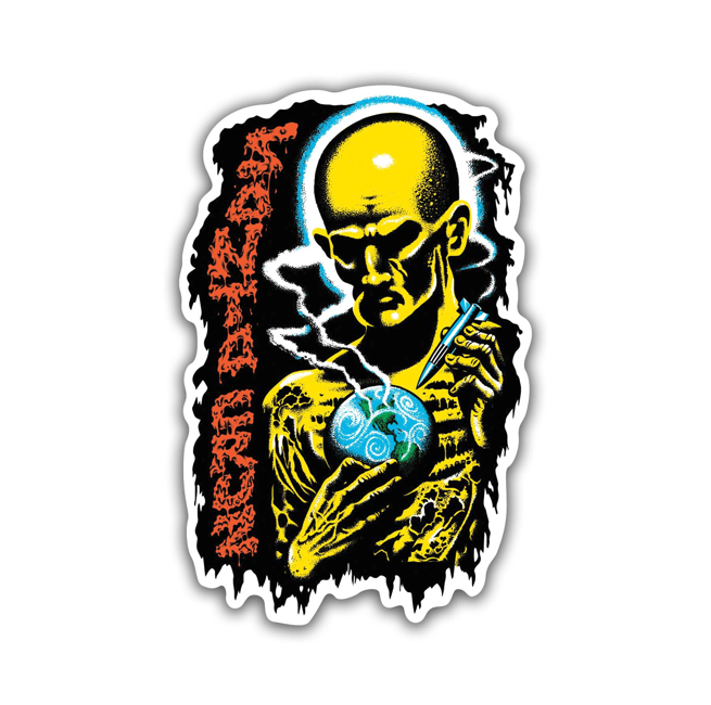 Santa Cruz Skateboards "Jeff kendall - Atomic Man" Sticker