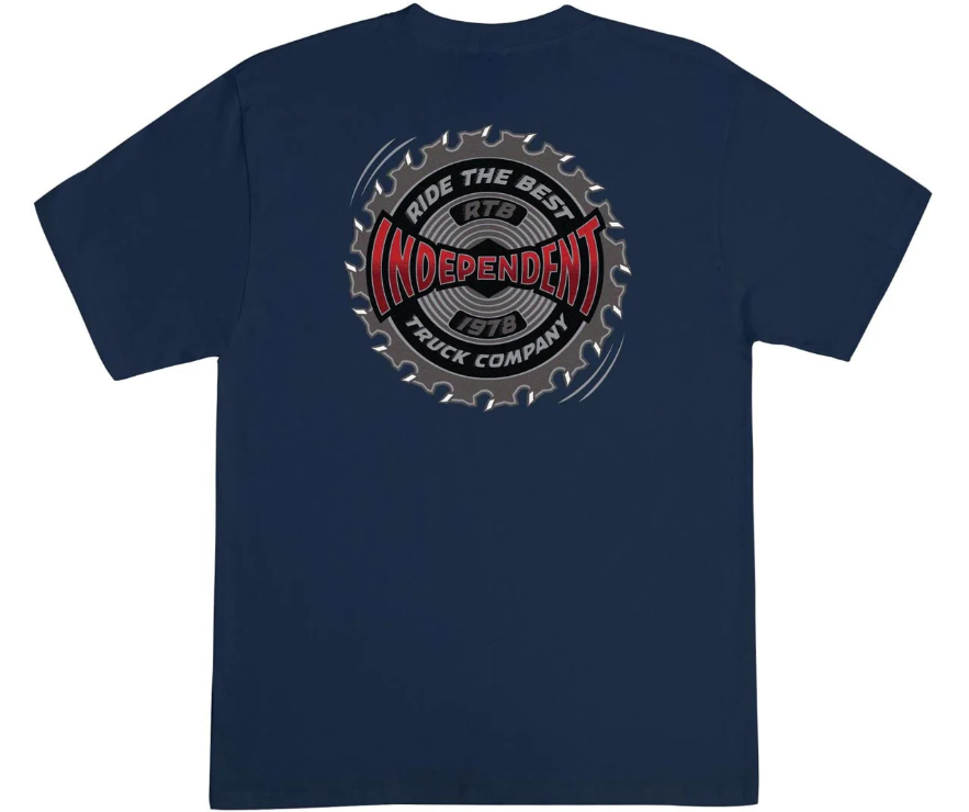 Independent "Buzzsaw" Navy T-Shirt