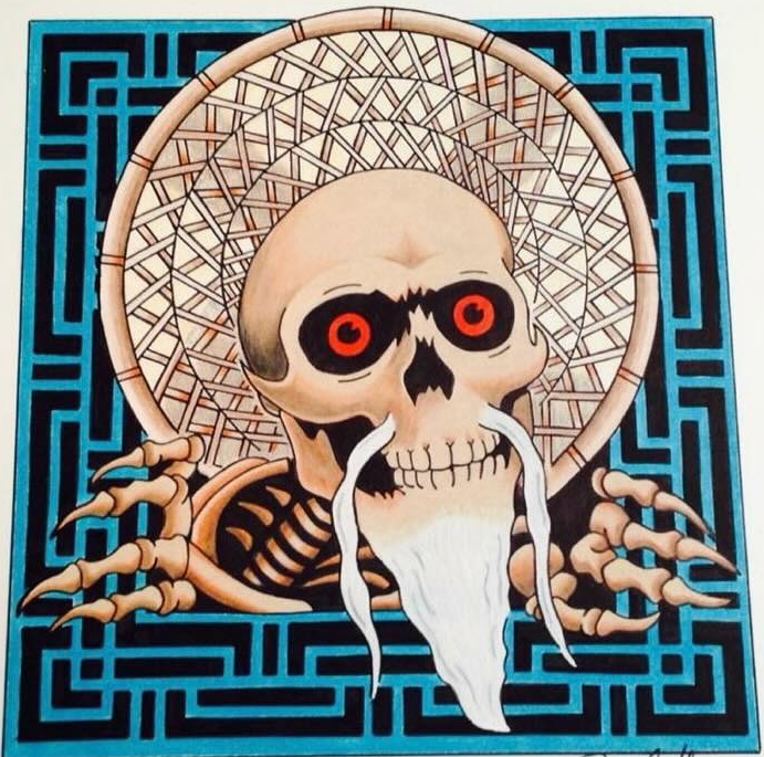 Brain Farrell Art "Chin Ripper" Sticker