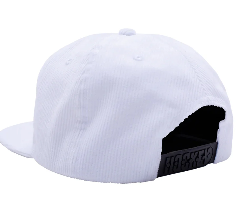 Hockey Skateboards "White Corduroy Logo" Snapback Hat