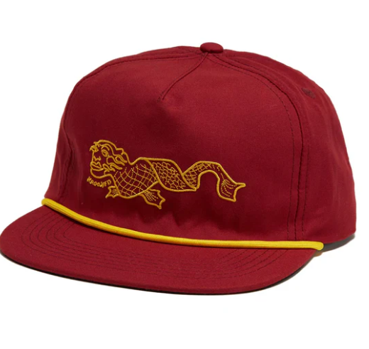 Krooked Skateboards "Slow Feet" Burgandy Snapback Hat