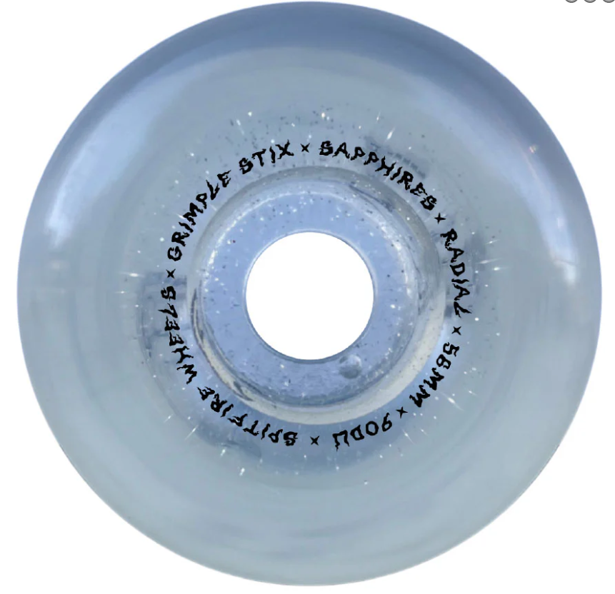 Spitfire Wheels "Sapphires- Grimple Dust" Radials 90A Wheels