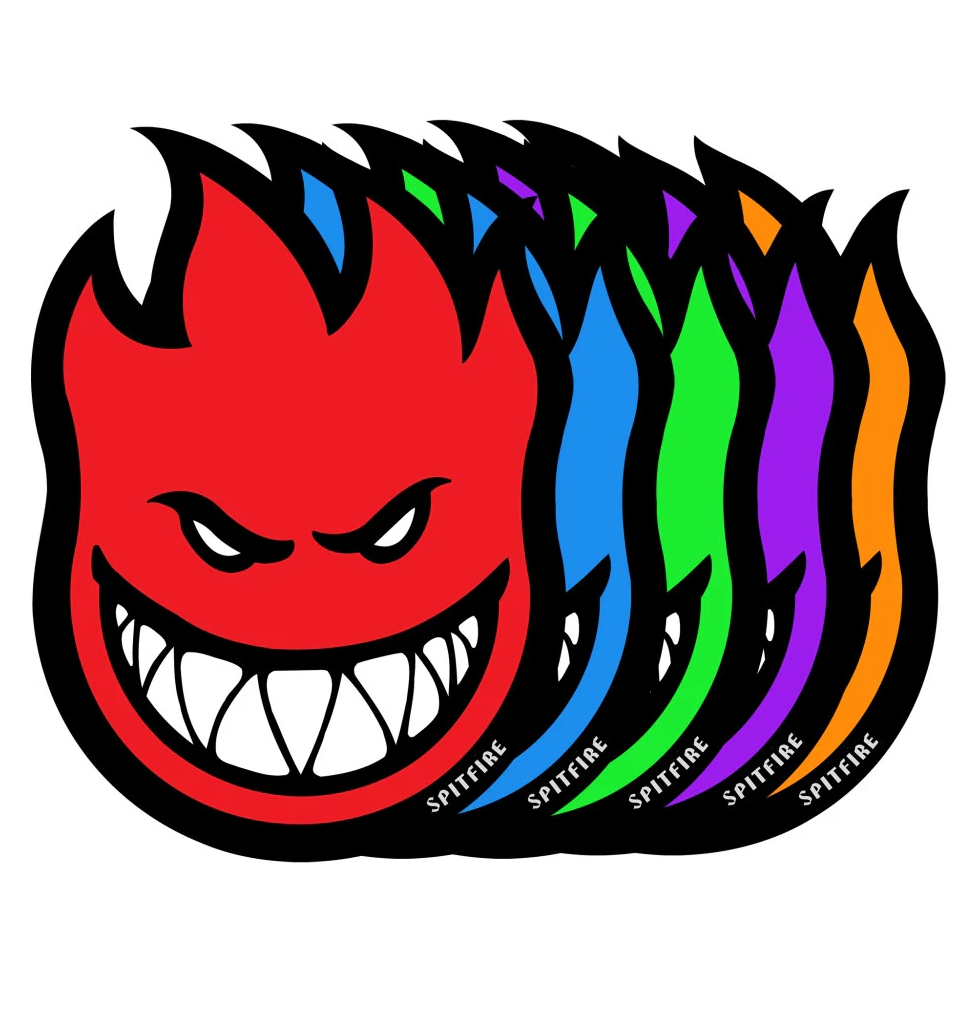Spitfire Bighead Fireball Sticker Medium