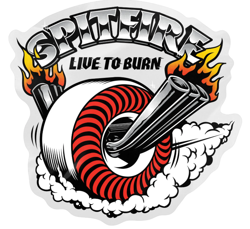 Spitfire "Burnout" Sticker