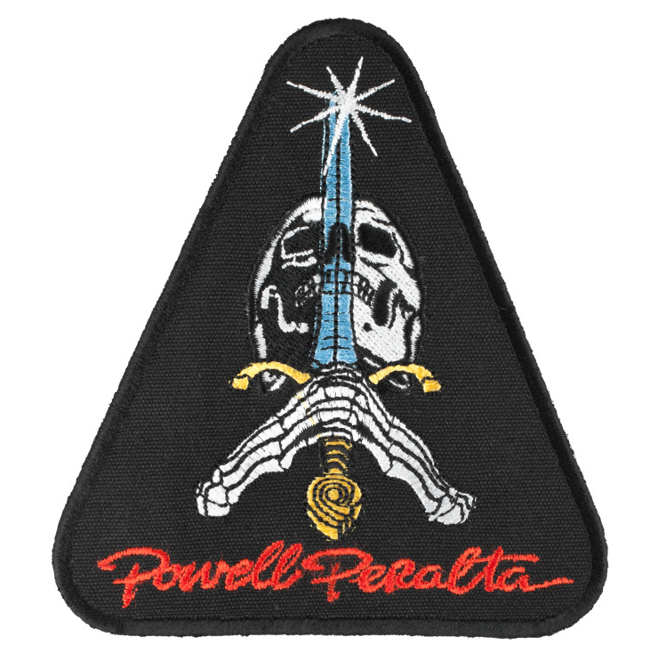 Powell Peralta Skateboards "Skull And Sword- Black" Patch