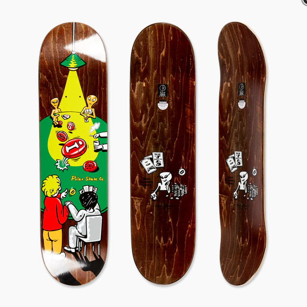 Polar Skate Co "Oskar Rozenberg- Poker Face" 8.5" Deck