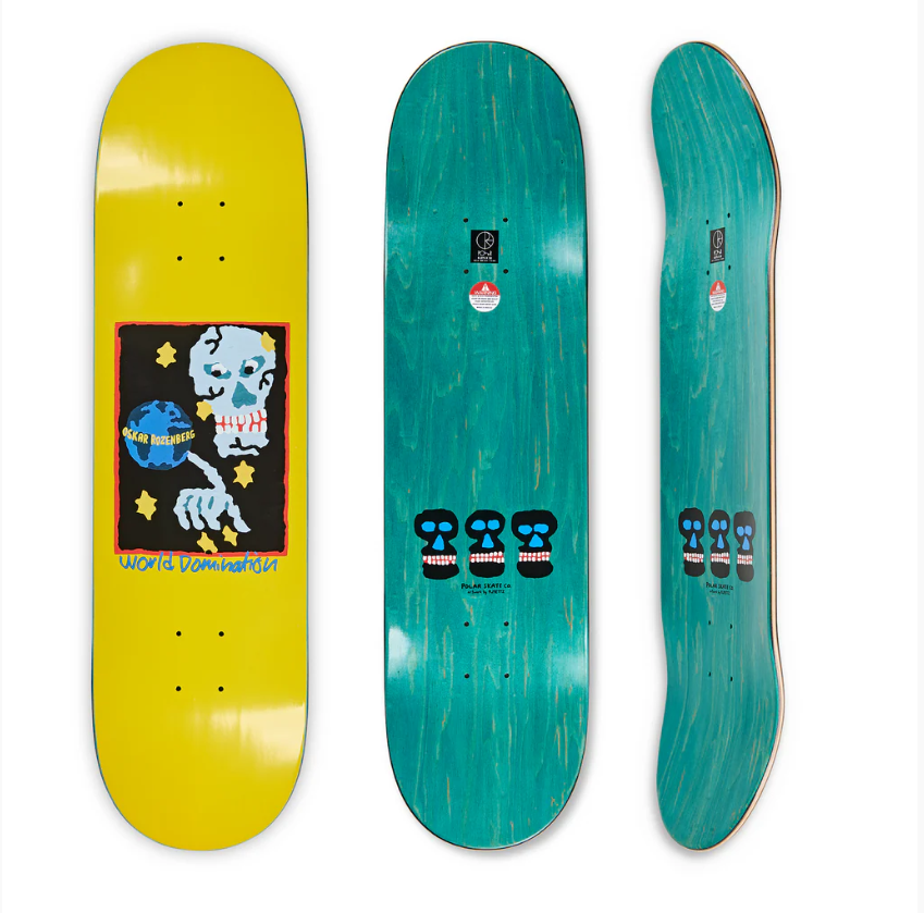 Polar Skateboards "Oskar Rozenburg- World Domination" 8.125" Deck