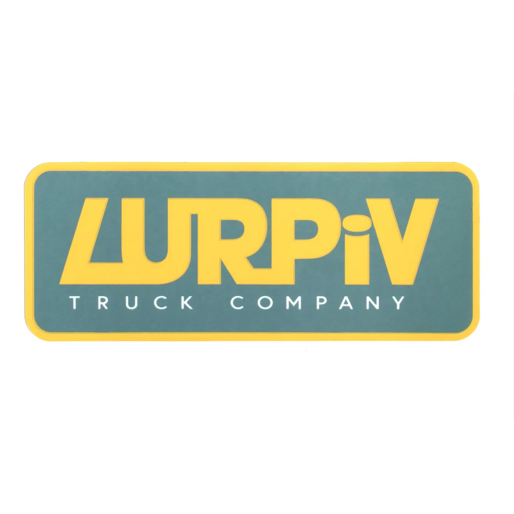 Lurpiv "Plate Logo" Green/Yellow 4" x 1.5" Sticker
