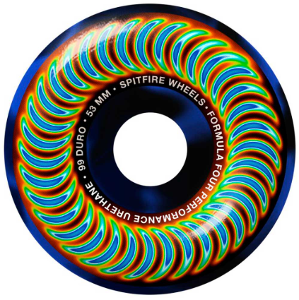 Spitfire Wheels "Radioactive- Swirl" 54MM Wheels