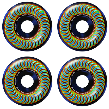 Spitfire Wheels "Radioactive- Swirl" 54MM Wheels