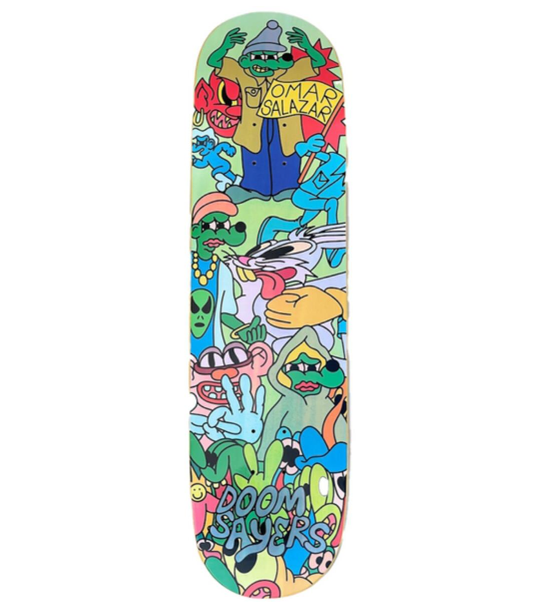 Doom Sayers Skateboards "Omar Salazar- Lil Cool Omar" 8.4" Deck
