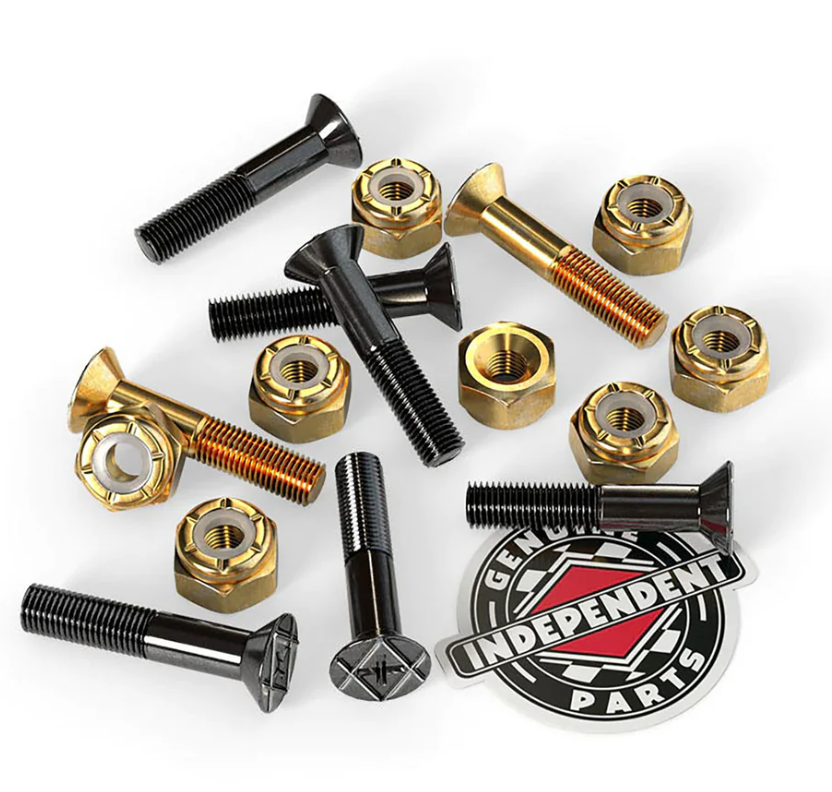 "Genuine Parts- Gold/Black" 1" Mounting Hardware