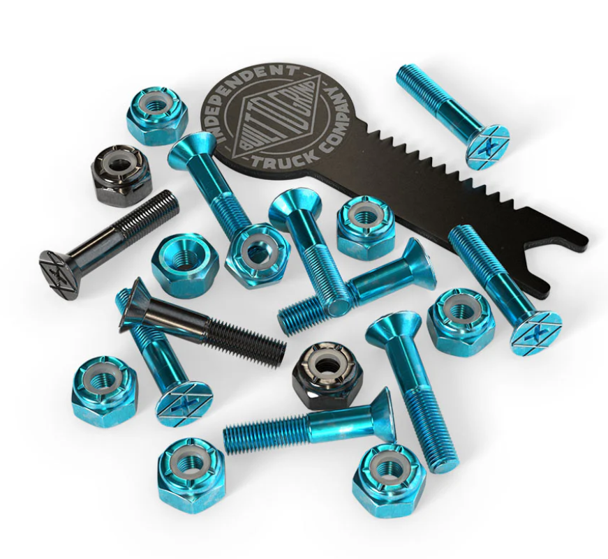"Genuine Parts- Blue-Black" 1" Mounting Hardware