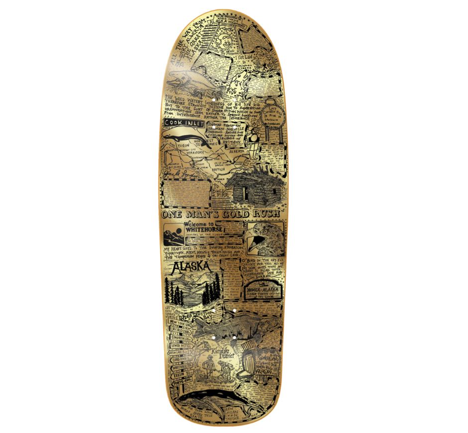 Heroin Skateboards "Craigs Questions- Gold Rush" 10" Deck