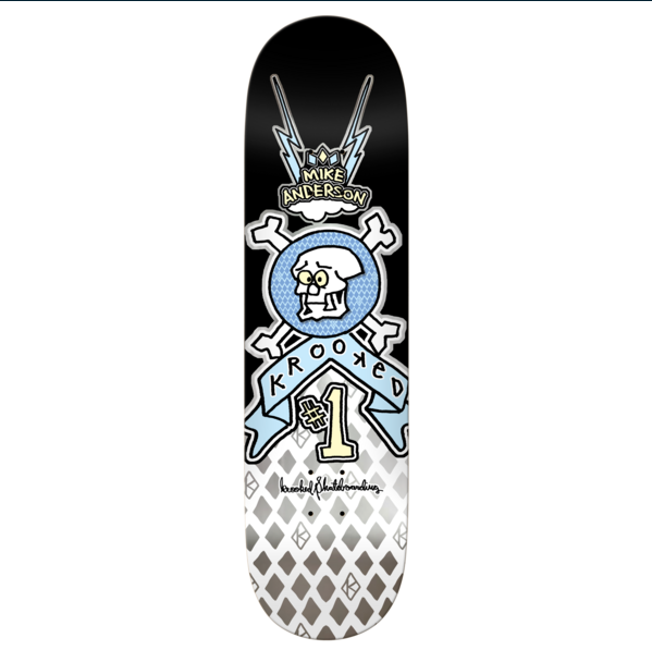 Krooked Skateboards "Mike Anderson- Manderson Redux" 8.38" Deck