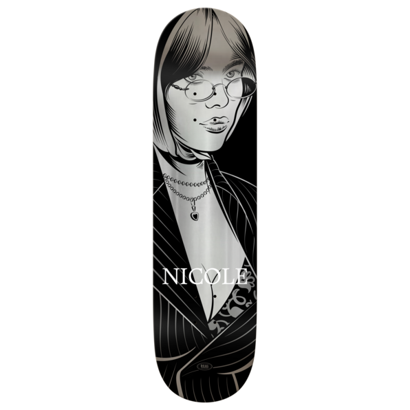Real Skateboards "Nicole Hause- Crush" 8.5" Twin Nose Deck