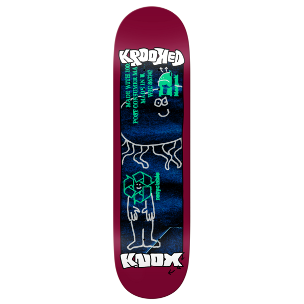 Krooked Skateboards "Tom Knox- Recycled" 8.5" Deck